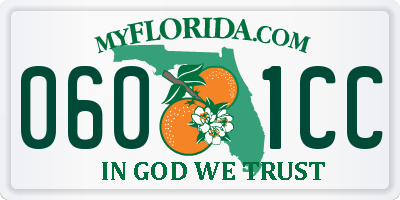 FL license plate 0601CC