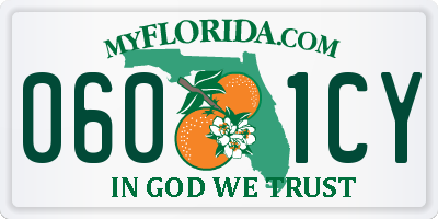 FL license plate 0601CY