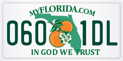 FL license plate 0601DL