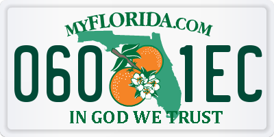 FL license plate 0601EC