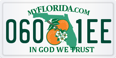 FL license plate 0601EE