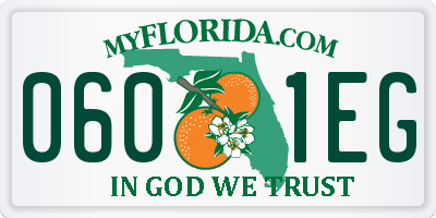 FL license plate 0601EG