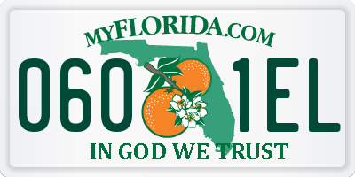 FL license plate 0601EL