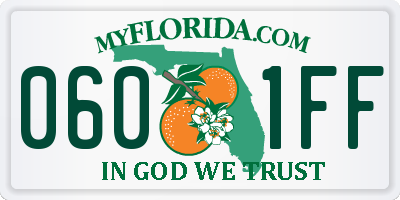 FL license plate 0601FF