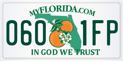 FL license plate 0601FP