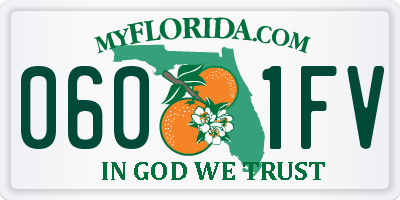 FL license plate 0601FV