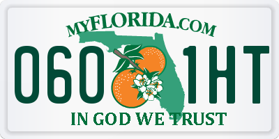 FL license plate 0601HT