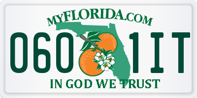 FL license plate 0601IT