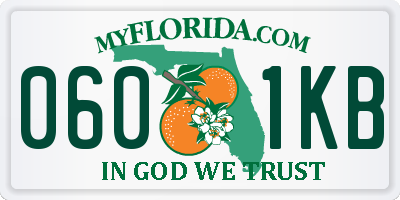 FL license plate 0601KB