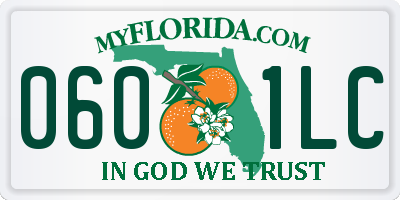 FL license plate 0601LC