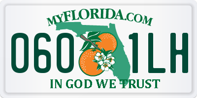 FL license plate 0601LH