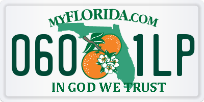 FL license plate 0601LP