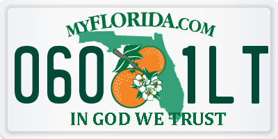 FL license plate 0601LT