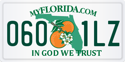 FL license plate 0601LZ