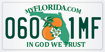 FL license plate 0601MF