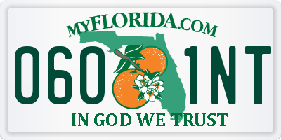 FL license plate 0601NT