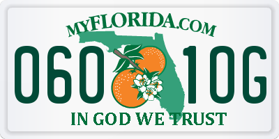 FL license plate 0601OG