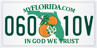 FL license plate 0601OV