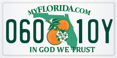 FL license plate 0601OY