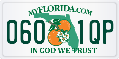 FL license plate 0601QP