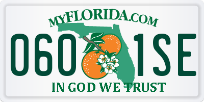 FL license plate 0601SE