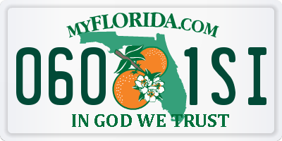FL license plate 0601SI