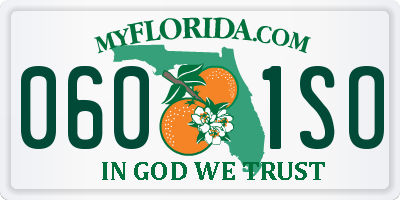 FL license plate 0601SO