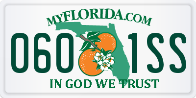 FL license plate 0601SS