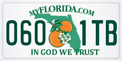 FL license plate 0601TB