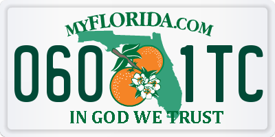 FL license plate 0601TC