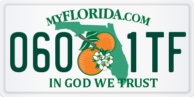 FL license plate 0601TF