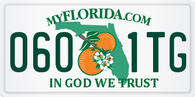 FL license plate 0601TG