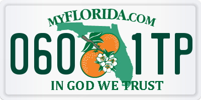 FL license plate 0601TP