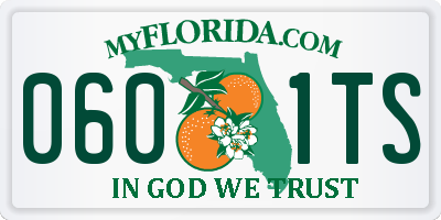 FL license plate 0601TS
