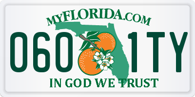 FL license plate 0601TY