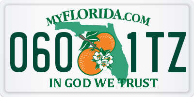 FL license plate 0601TZ