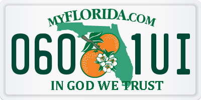 FL license plate 0601UI
