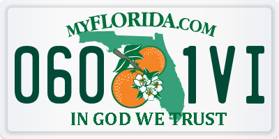 FL license plate 0601VI