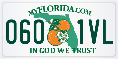 FL license plate 0601VL