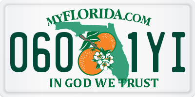 FL license plate 0601YI