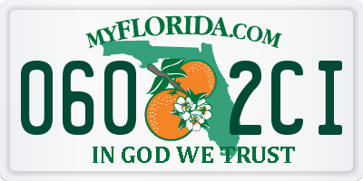 FL license plate 0602CI