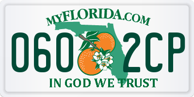 FL license plate 0602CP