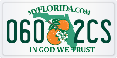 FL license plate 0602CS