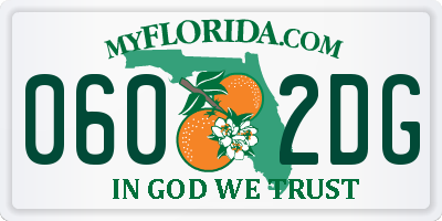 FL license plate 0602DG