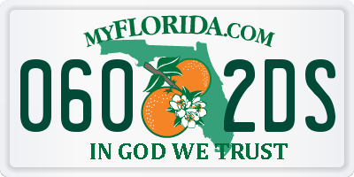 FL license plate 0602DS