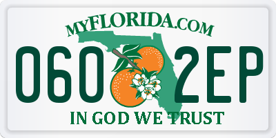 FL license plate 0602EP