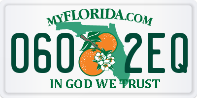 FL license plate 0602EQ