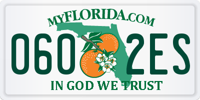 FL license plate 0602ES