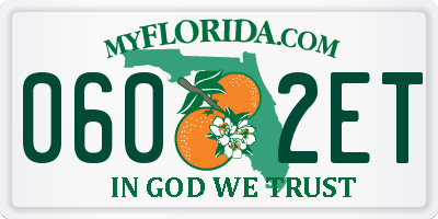 FL license plate 0602ET
