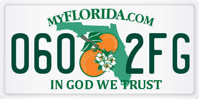 FL license plate 0602FG